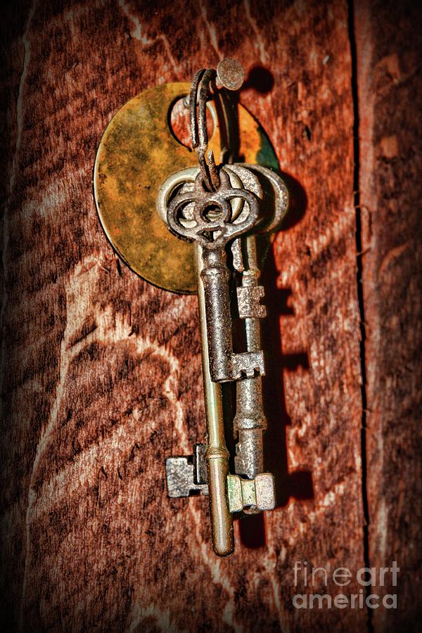 Skeleton keys hanging on the wall. Photograph by Paul Ward