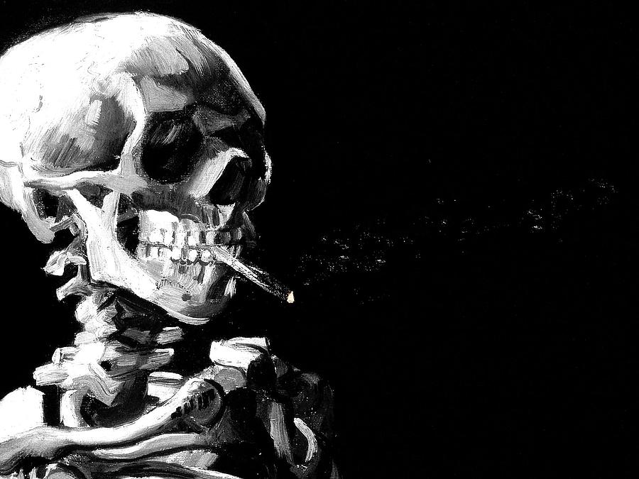 Skeleton Digital Art - Skeleton by Maye Loeser