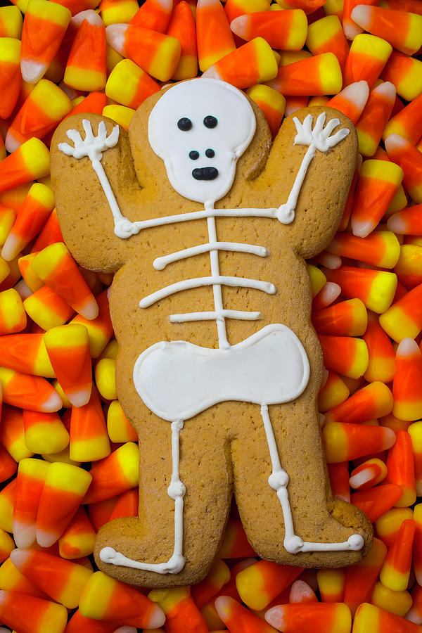 Skeleton Gingerbreadman Cookie Photograph by Garry Gay