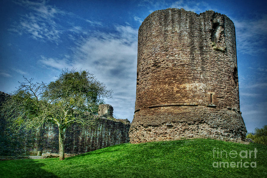 Castle Photograph - Skenfrith Castle Great Tower by David Birchall