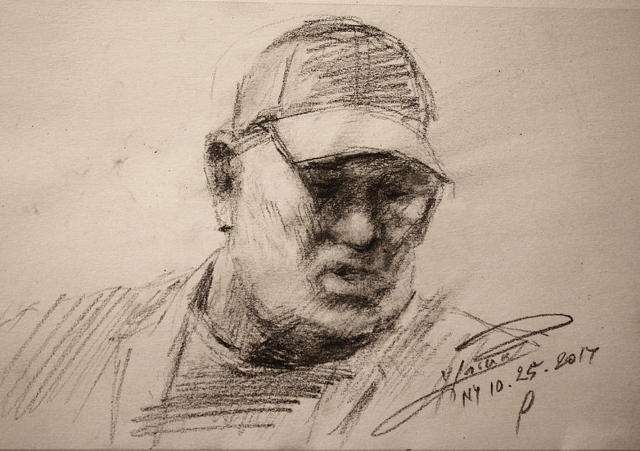 Portrait Drawing - Sketch 10 26 2017 by Ylli Haruni