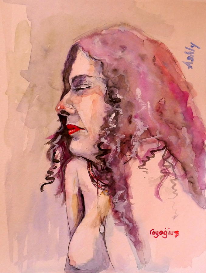 Sketch for Ashley II Painting by Ray Agius