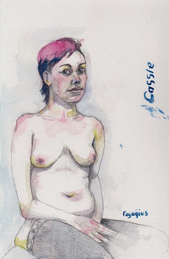 Sketch for Cassie 1 Painting by Ray Agius