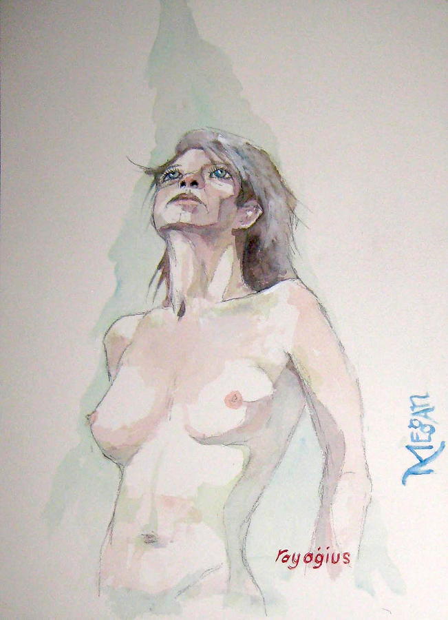 Sketch for Megan IV Painting by Ray Agius