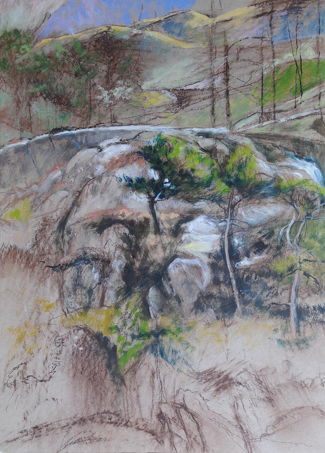 Sketch for Ogwen painting 2 Painting by Harry Robertson