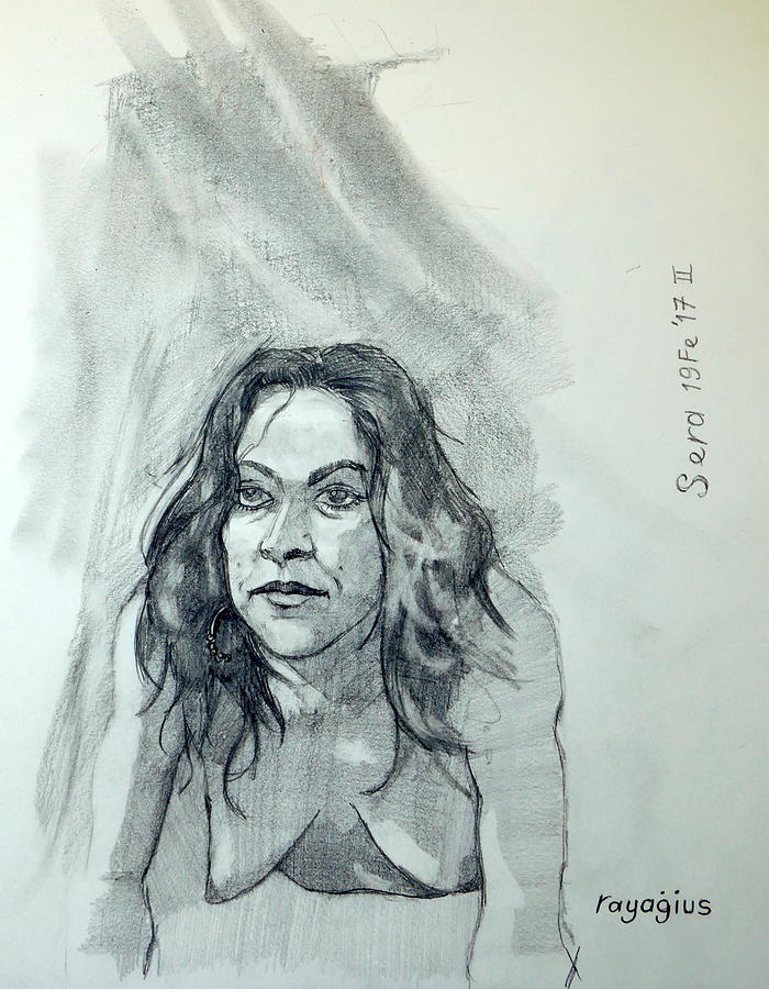 Sketch for Sera.10.01 Painting by Ray Agius