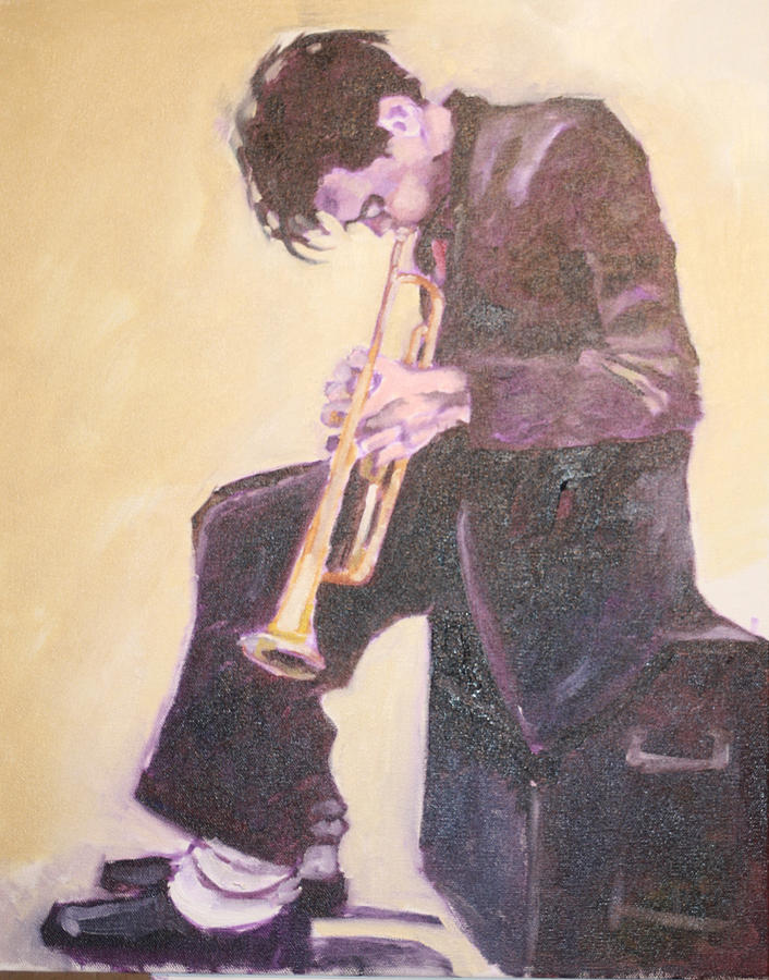 Music Painting - Sketch For Subway Player by Kevin McKrell Music Painting - Sketch For Subway Player by Kevin McKrell