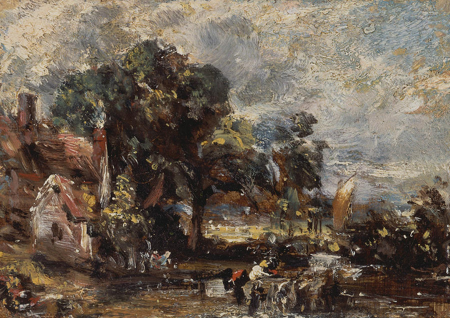 Sketch for The Haywain Painting by John Constable