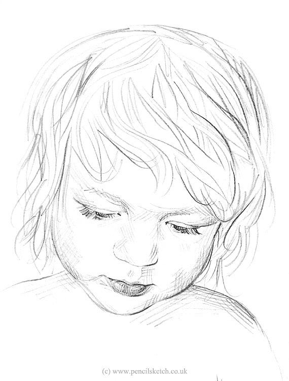 Charcoal Kids Pencil Sketch, Size: A3 (paper)