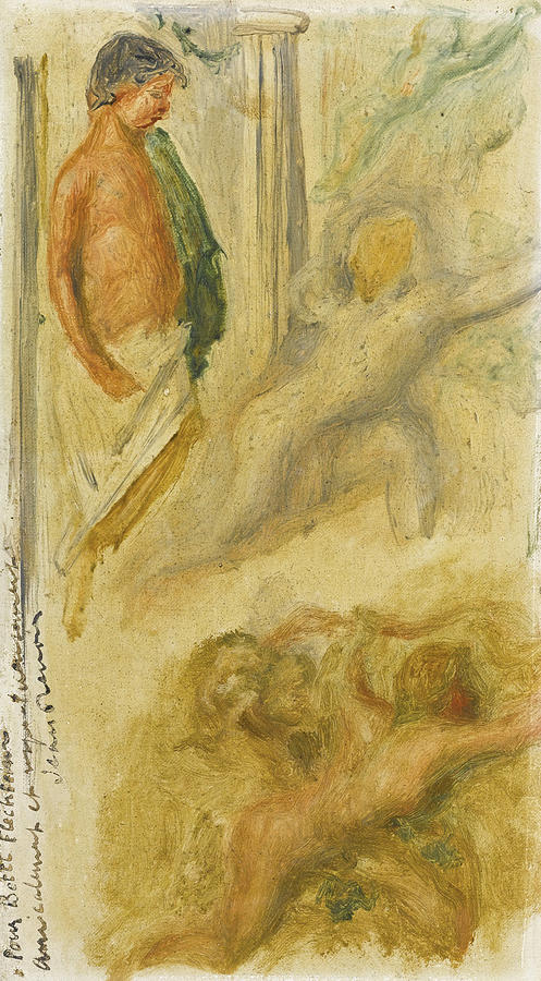 Sketch Of Greek Subjects Painting by Pierre-Auguste Renoir