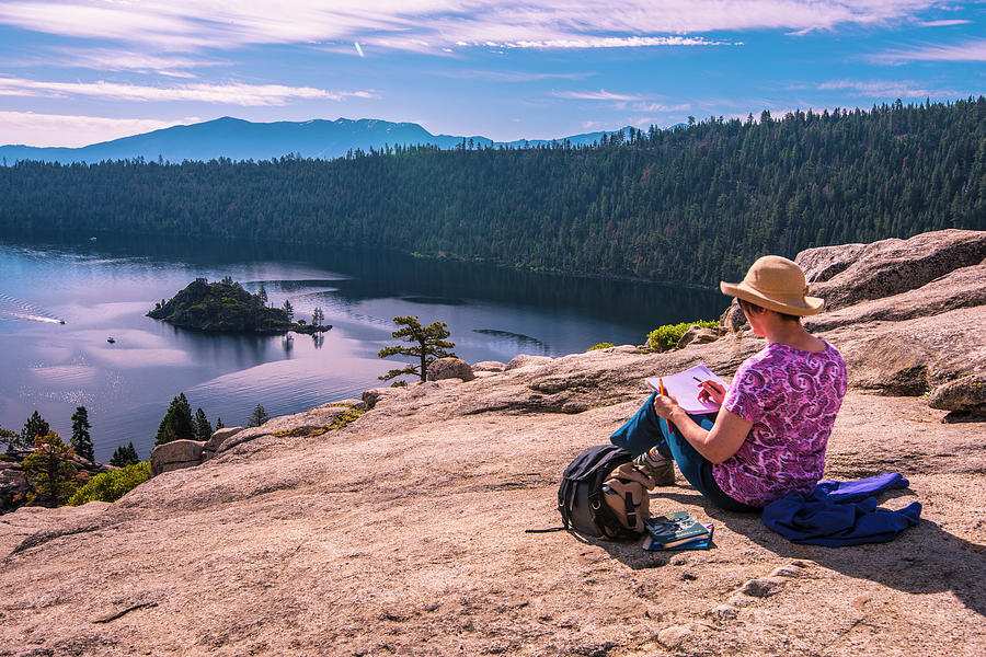Sketching Emerald Bay Photograph by Steven Ainsworth
