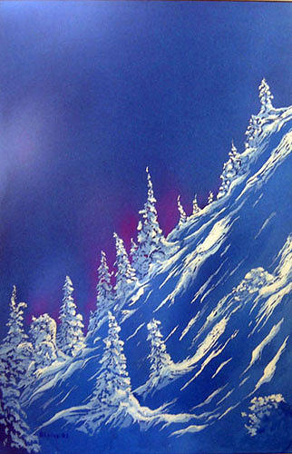 Ski Heaven enhanced Painting by Blaine Filthaut