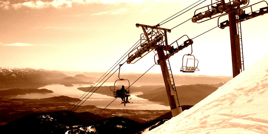 Ski Lift Photograph by Robert Bissett