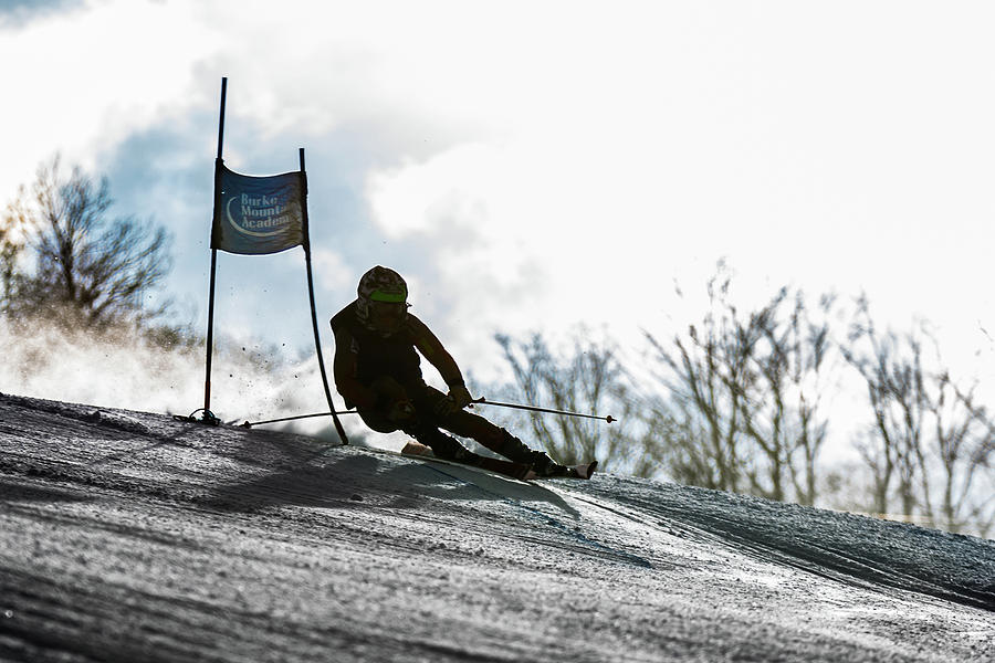 Ski Racer Backlit Photograph by Tim Kirchoff