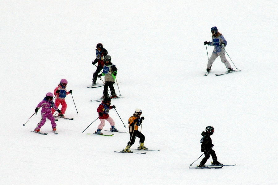 Ski School Photograph by Teresa Blanton