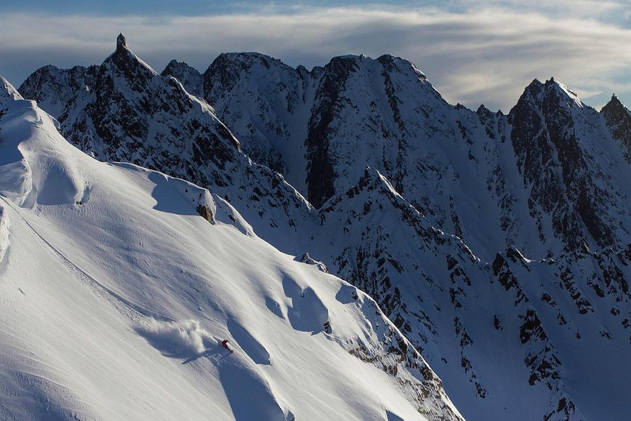 Skiing Alaska Photograph by Mike Bachman