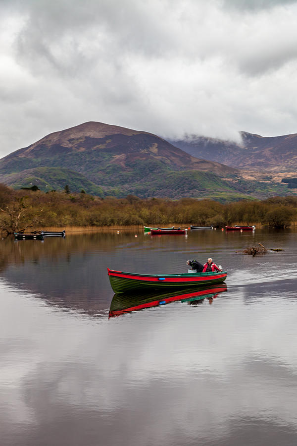 Castle Photograph - Skimming boat and scudding clouds by W Chris Fooshee