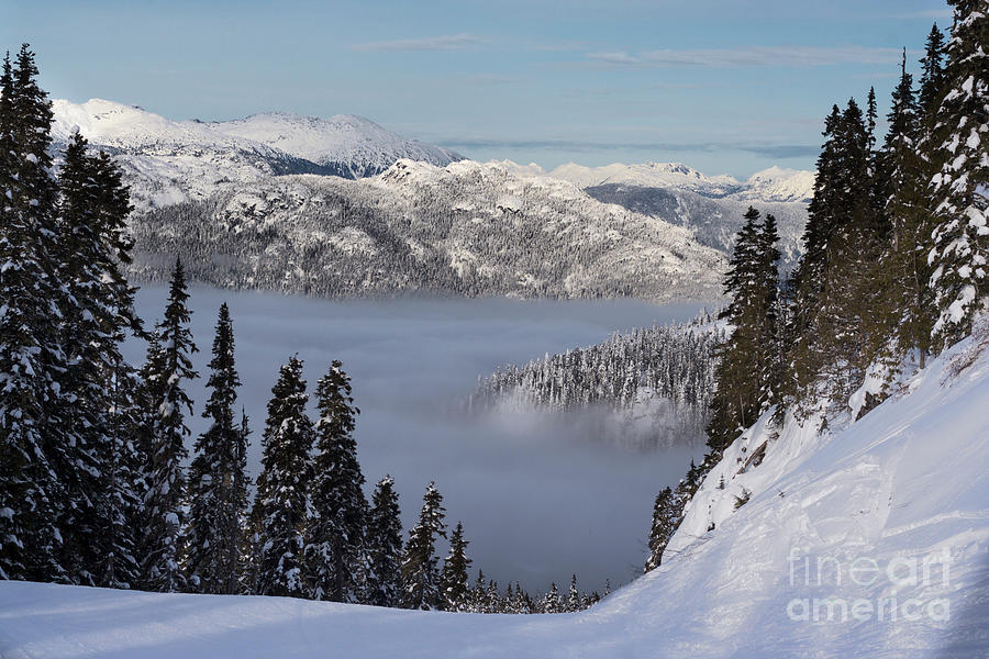 Skiing above the clouds Photograph by Bruce Block
