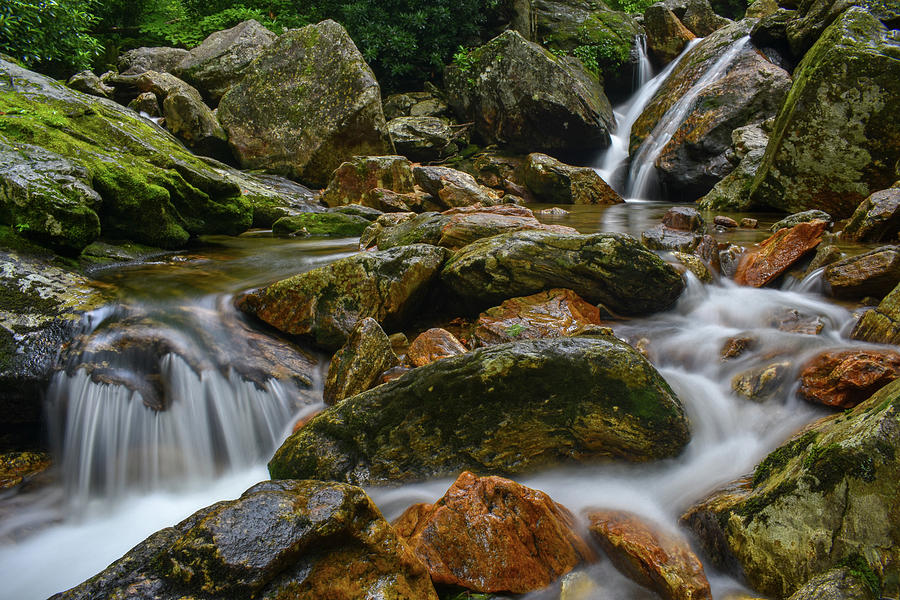 Skinny-dip Falls On The Blue Ridge Parkway Photograph by Robert J Wagner