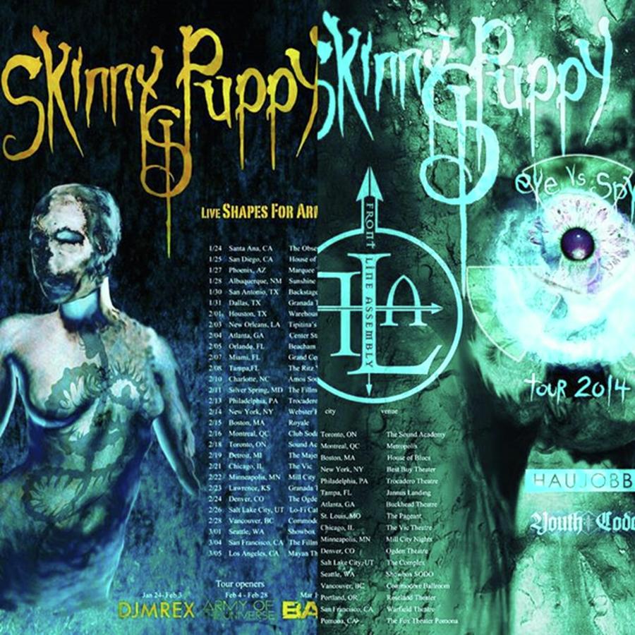 Seattle Photograph - skinny Puppy Are Awesome. The Tours by XPUNKWOLFMANX Jeff Padget