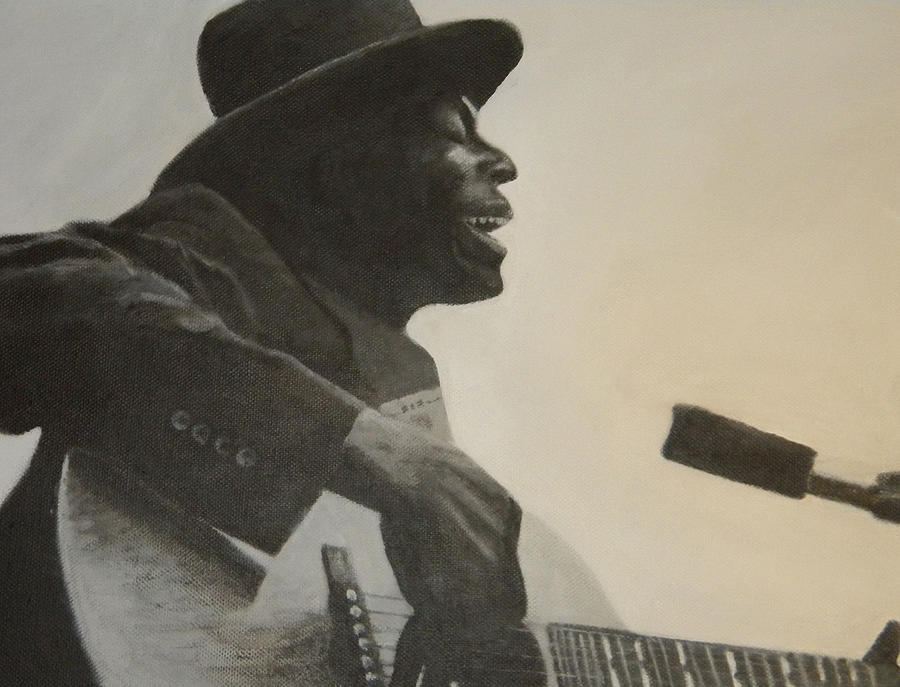 Music Painting - Skip James by Patrick Kelly