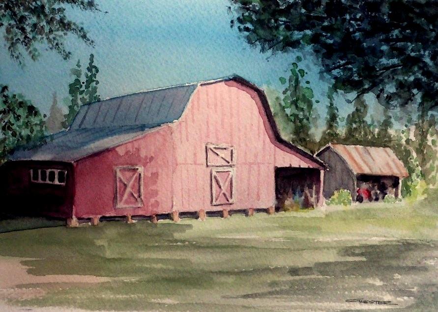 Skip Kelly's Barn Painting by Francis Chester - Fine Art America