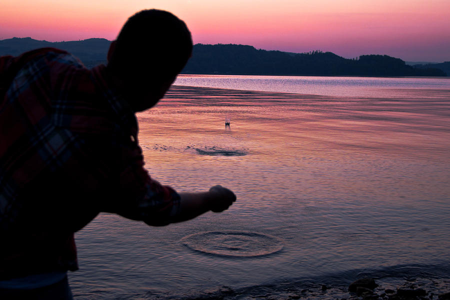 Skipping Stones Photograph by Justin Albrecht