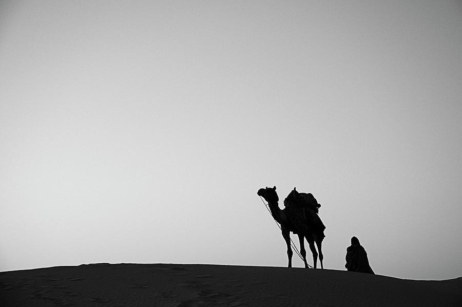 SKN 0864 On the Dune Photograph by Sunil Kapadia