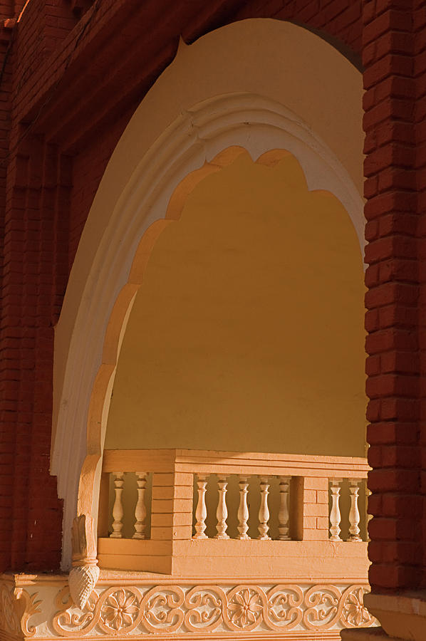 SKN 1817 Illuminated Veranda Photograph by Sunil Kapadia