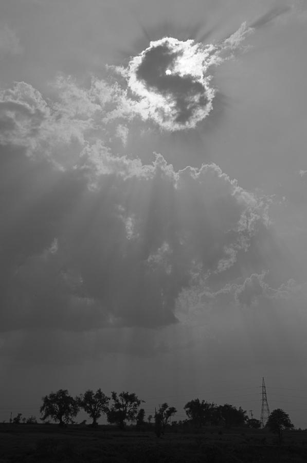 SKN 2169 Showering Rays Photograph by Sunil Kapadia