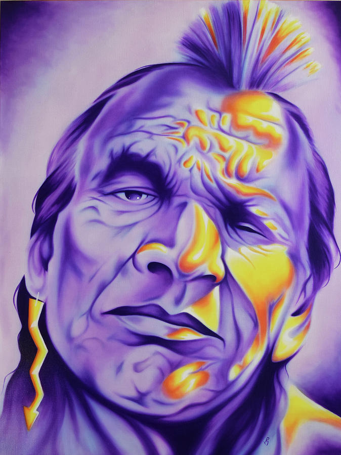 Chief Painting - Sko Den by Robert Martinez