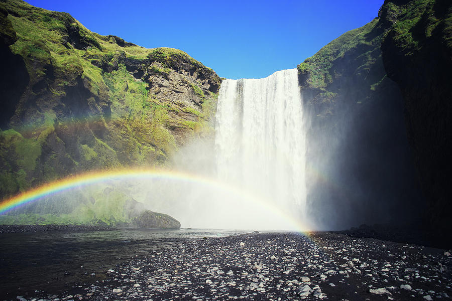 Skogafoss Double Rainbow Photograph by Preston Smith - Fine Art America