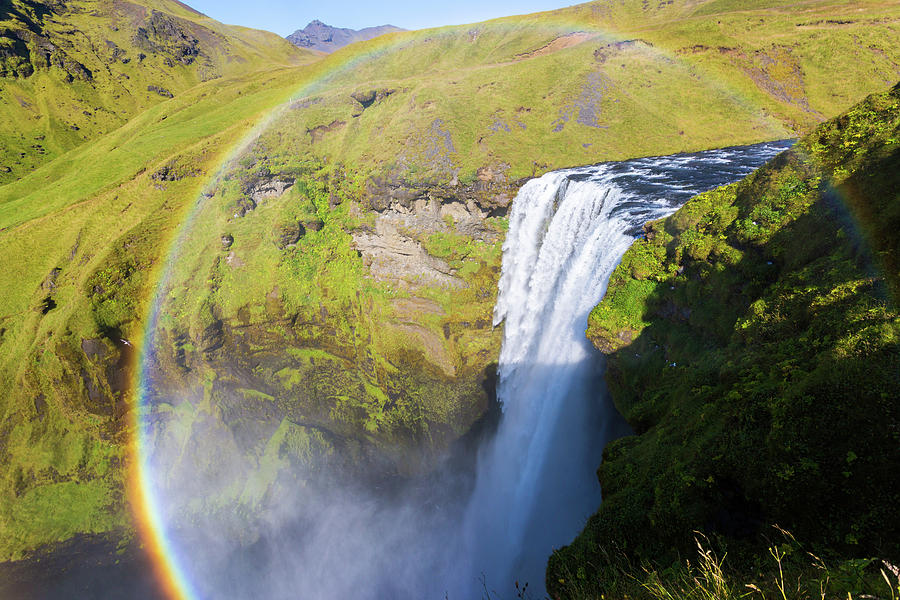 Skogafoss in rainbow, Iceland Photograph by Francesco Riccardo Iacomino