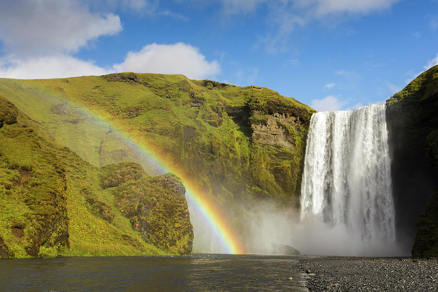 Skogafoss Waterfall, Iceland Photograph by Heidi Stewart - Fine Art America