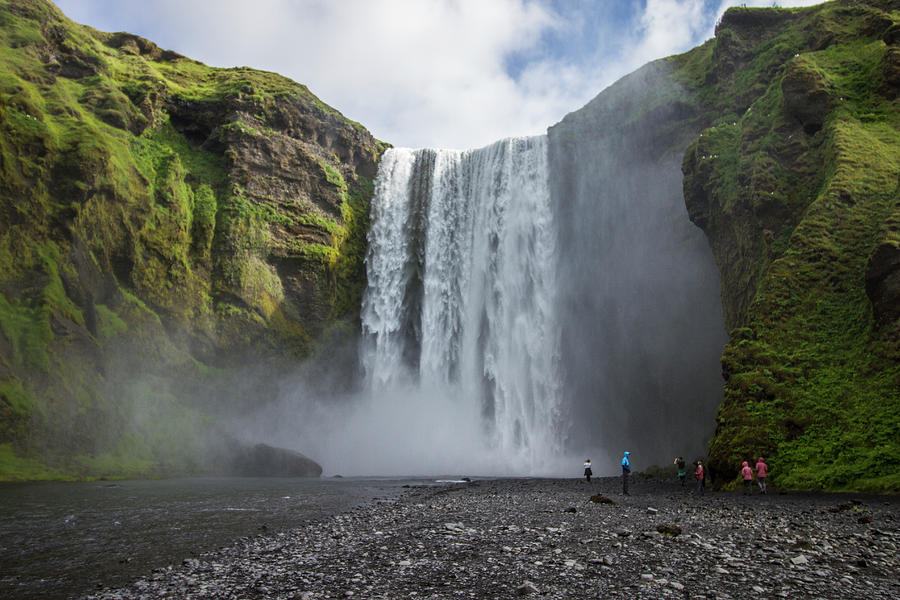 Skogafoss Waterfall, Iceland Photograph by Venetia Featherstone-Witty
