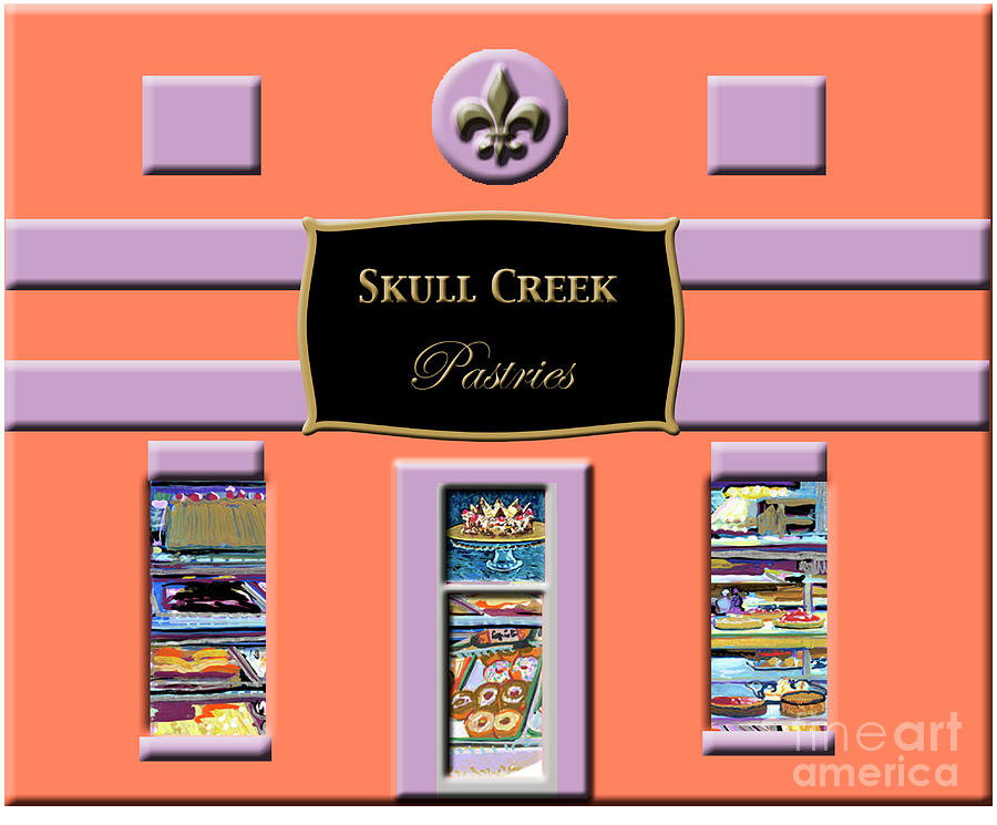 Skull Creek Pastries Painting by Candace Lovely
