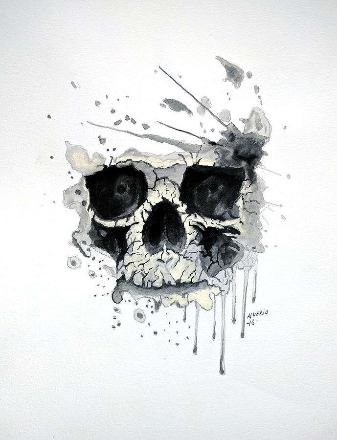 Skull Painting by Edwin Alverio