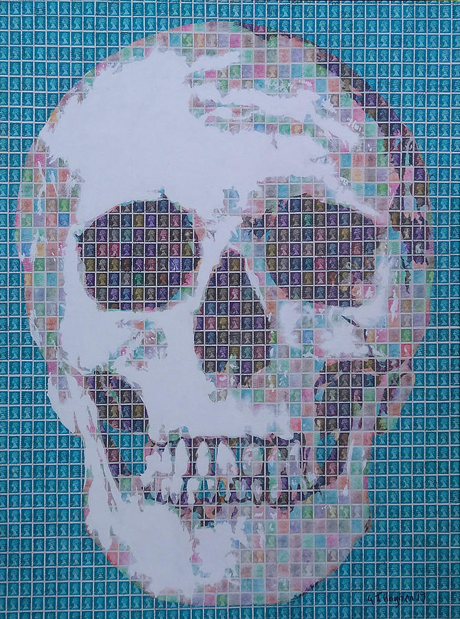 Skull Painting by Gary Hogben