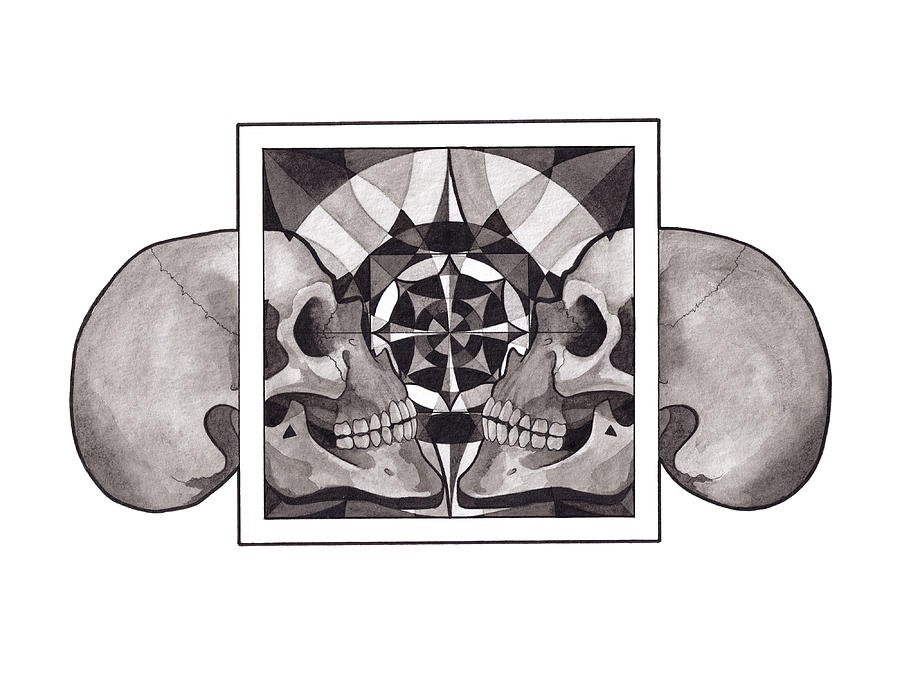 Mandala Mixed Media - Skull Mandala Series Nr 1 by Deadcharming Art Mandala Mixed Media - Skull Mandala Series Nr 1 by Deadcharming Art
