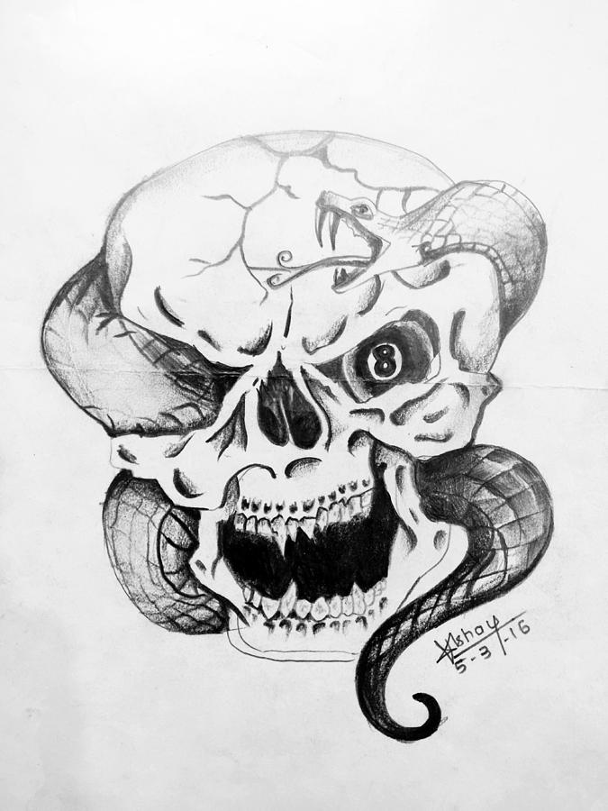 Neo Traditional Snake Skull Tattoo Design by ivebeencalledmax on DeviantArt