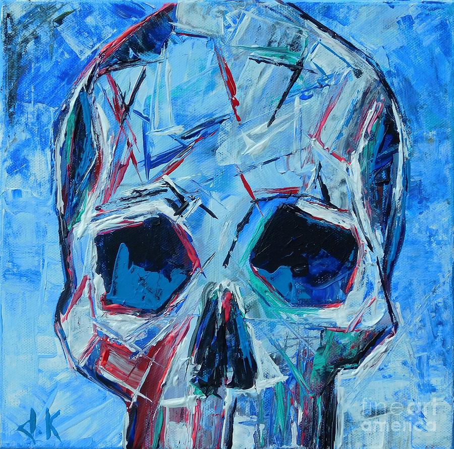Skull Study #1 Painting by David Keenan