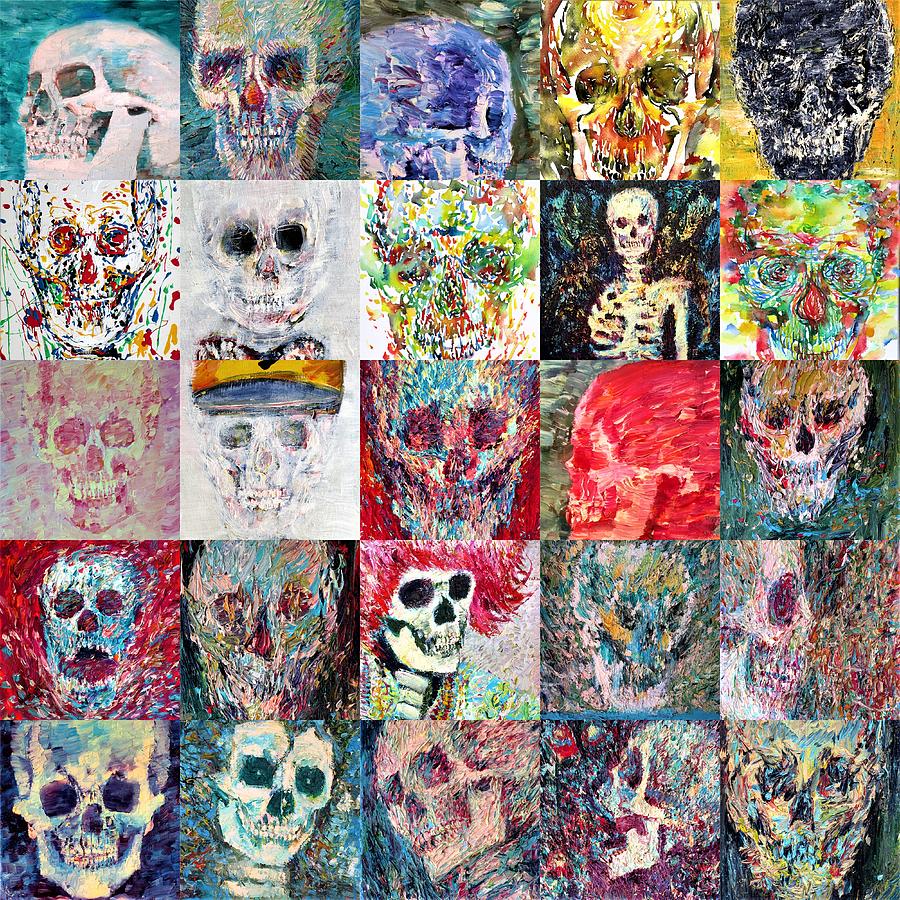 Skulls Galore Painting by Fabrizio Cassetta