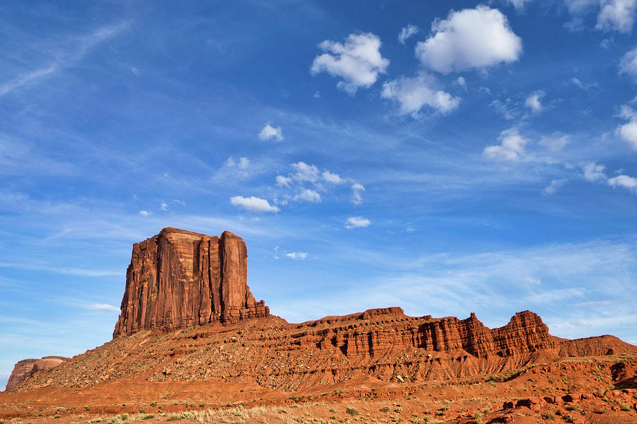 Sky and Butte Monument Valley Photograph by Jerry Fornarotto