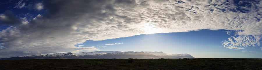Sky and clouds panorama Iceland Photograph by Matthias Hauser