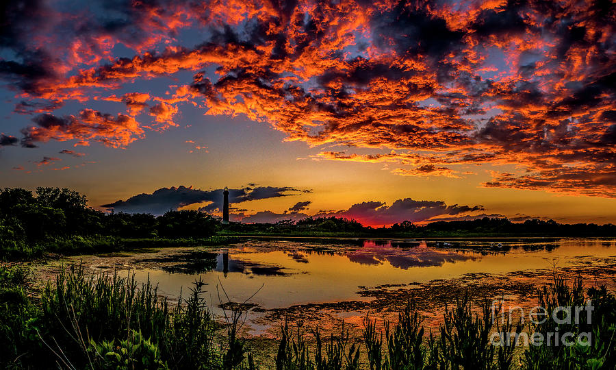 Sunset Photograph - Sky at Days End in Cape May by Nick Zelinsky Jr