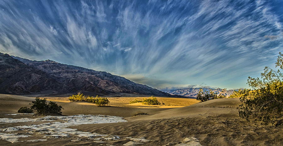 Sky at Mesquite Dunes Photograph by Jim Cook