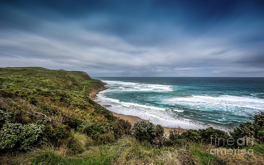 Coast Photograph - Sky Blue Coast by Perry Webster