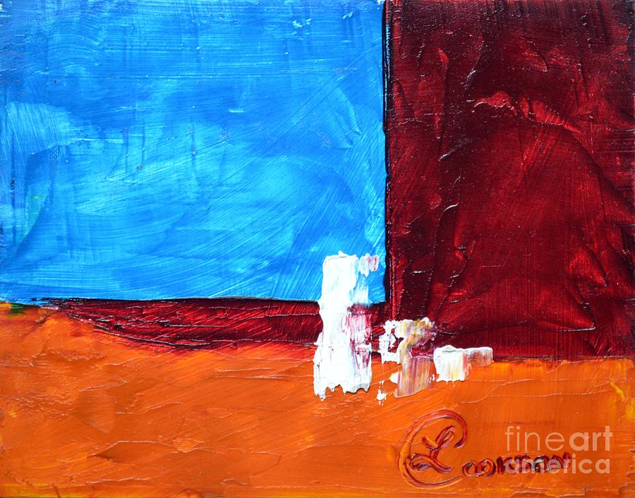 Abstract Painting - Sky Blue by Lynda Cookson