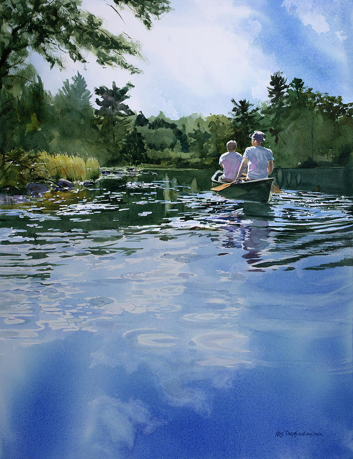 Summer Painting - Sky Blue Waters by Kris Parins