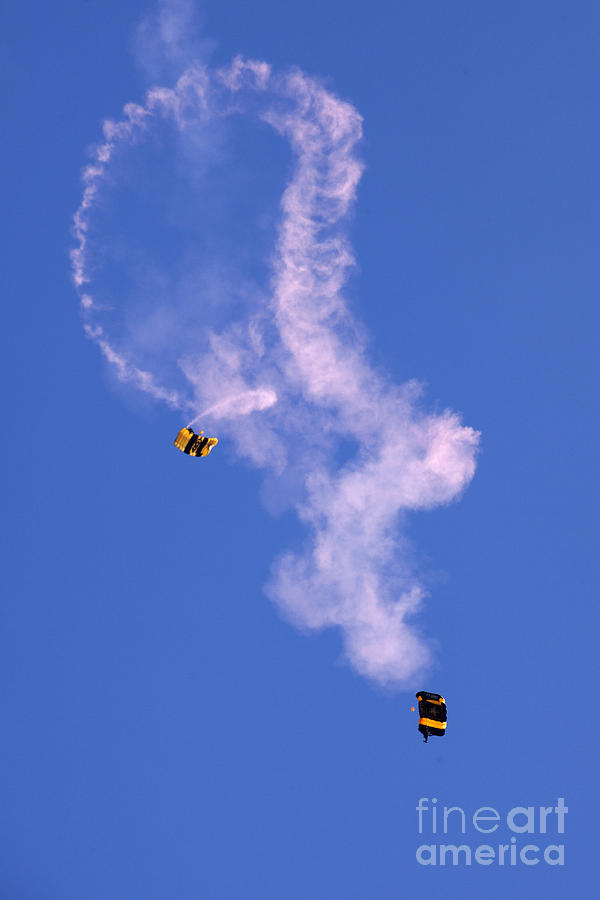 Sky Divers Photograph by Anthony Totah